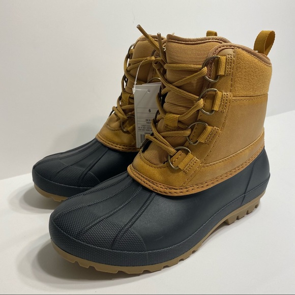 Black and tan duck boots Clearance